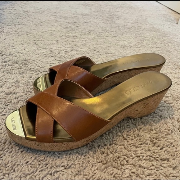 Jimmy Choo Pandora Wedges Sandals (40.5) - Picture 2 of 6